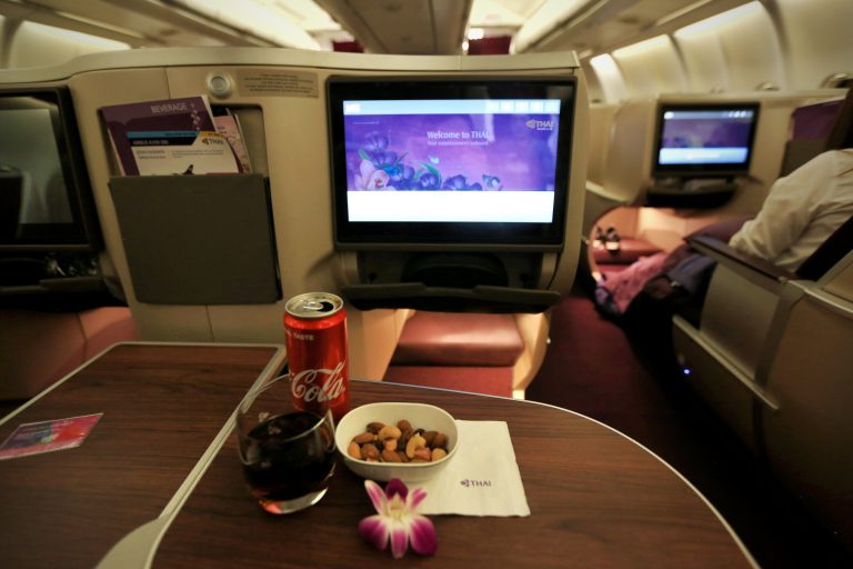 Thai Airways Business Class รีวิว เครื่องบิน การบินไทย เส้น ญี่ปุ่น พร ...